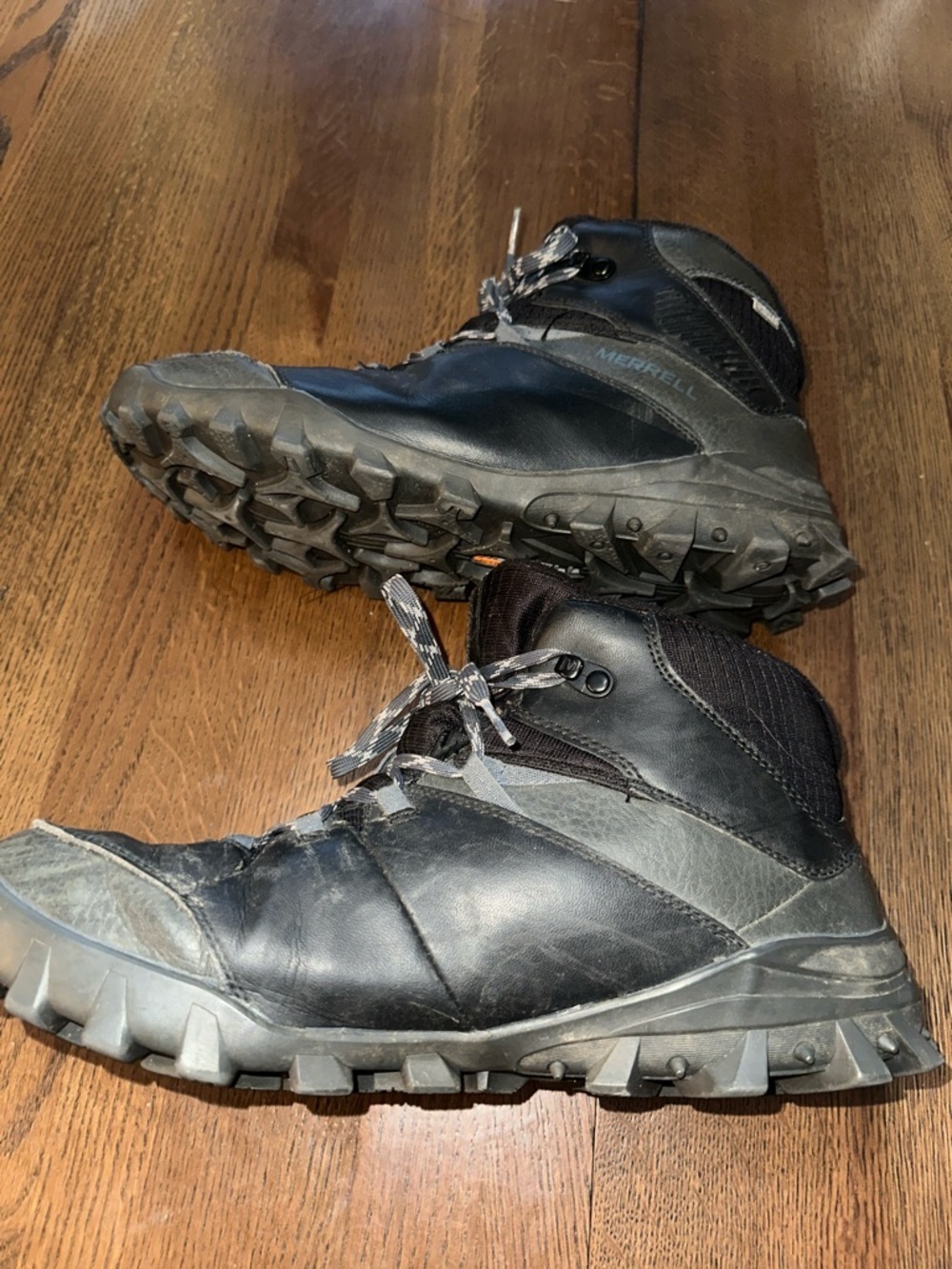 Merrell Black and Gray Men Hiking Trail Boots size 11.5 - Picture 2 of 8